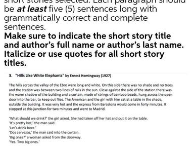 Do You Italicize Short Stories