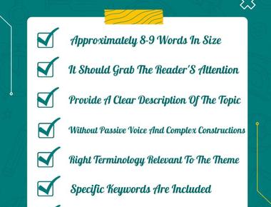 How To Write A Good Title