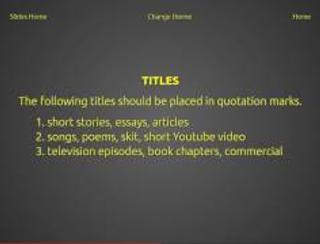 Are Short Stories Italicized